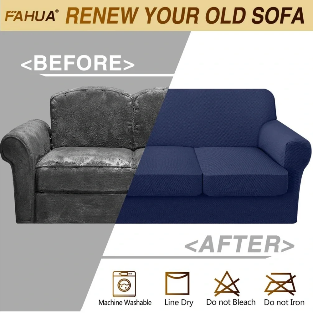 NWT Fahua Sofa Slipcover Brown